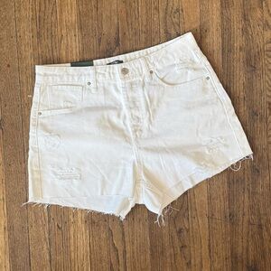 Wild Fable White Distressed Shorts